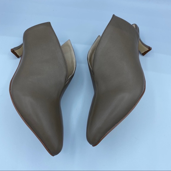 XYD Women Pointed Toe Kitten Heel Mule Sandals - Picture 9 of 12